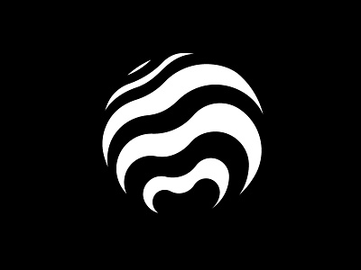 Wave Orb Logo branding design flat icon identity logo mark orb symbol wave