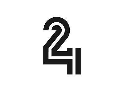 24 Monogram branding design flat identity logo mark monogram symbol type