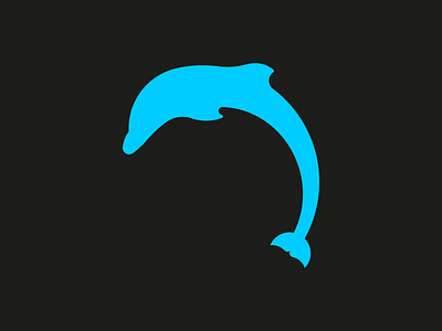 Dolphin Logo animal bold branding design dolphin flat identity logo mark ocean symbol