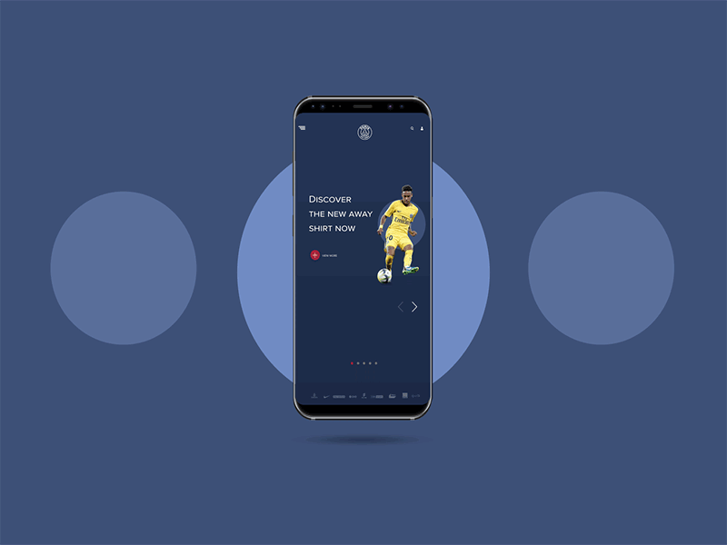 PSG website menu (responsive)