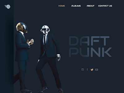 Daft Punk daftpunk design music ui ux website