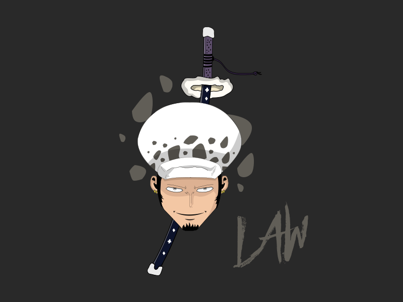 Law animation character illustration onepiece