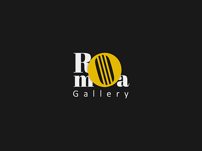 Roma Gallery color design gallery logo typography