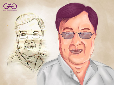Jagjit Singh - Caricature adobe photoshop art caricature cartoon digital painting digitalart illustration painting portrait sketch