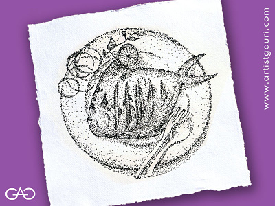 Inktober Day 1 : Fish inktober inktober2020 inktoberchallenge pointilism sketch striplingart