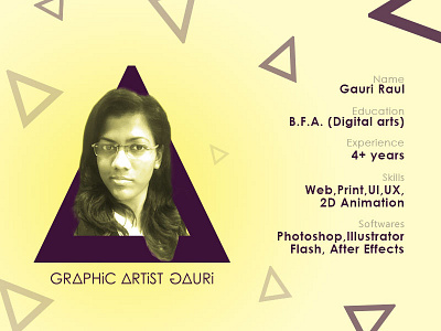 About Me - Graphic artist Gauri