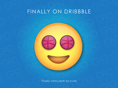 Finally Got Invite of Dribbble - Heartly Thanks to Vish Vector⚡️ artist biography dribbble invite graphic designer introduction ui designer ux designer