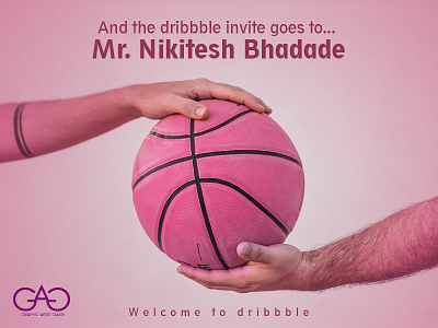 Dribble invite goes to Nikitesh Bhadade, Welcome to Dribbble adobe photoshop concept art concept design design thinking dribbble dribbbleinvite illustration ui ux