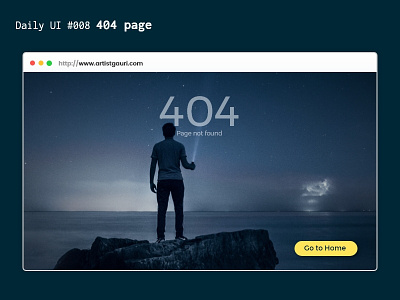 DailyUI 008 : 404 page adobexd collect ui creative dailyui freelancer ui user experience user interface website design