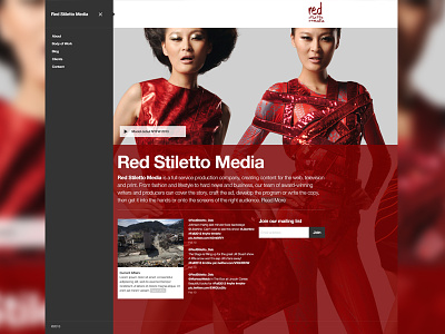 Red Stiletto Media Website art direction design website