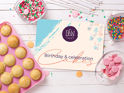 B&N Cakes Logo Design