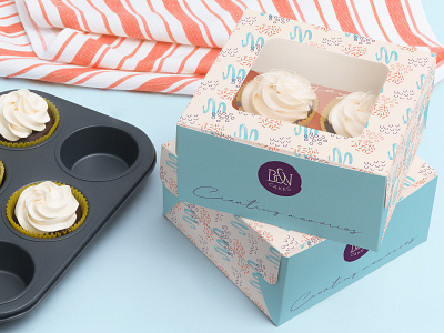 B&N Cakes Cupcake Box Design