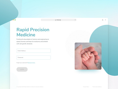 RCHSD – Genome testing tool app UX/UI and Design System