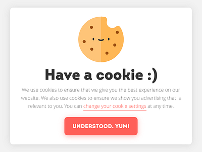 Hello Dribbble! Have a cookie :) by Juan Martín García on Dribbble