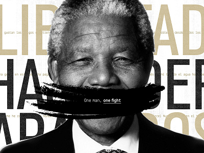 One man, one fight - Nelson Mandela Editorial Fascicle collection design editorial fascicle graphic magazine mandela nelson typography