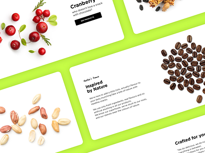 Ingredients page for an e-commerce website cards ui ecommerce food healthy ingredient minimal moodshot photography ui uidesign user interface web design