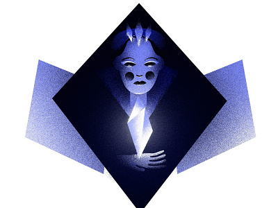 Queen's crystal art art direction blue branding character character design concept design digital art ebook fairytale fantasy gothic gradient graphic design illustration night noise vector website illustration