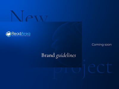 New project teaser blue brand brandbook branding design gradient guidelines icon illustration logo marketing teaser texture typography ui