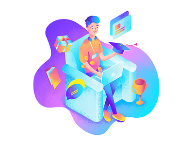 Educational Platform Illustration