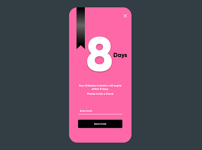 Invitation Expire dribbble dribbble invite figma figmadesign mobile ui uidesign