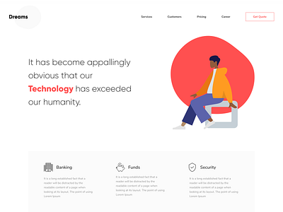 Landing Page for Banking Software company