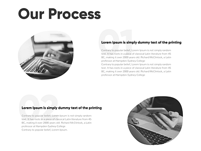 Landing Page for a s/w company