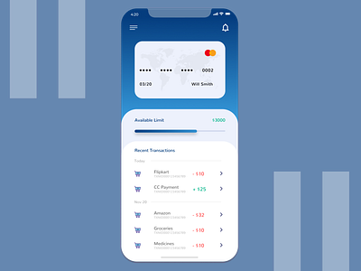 Card Transaction card creditcard design figma figmadesign mastercard mobile transaction ui uidesign