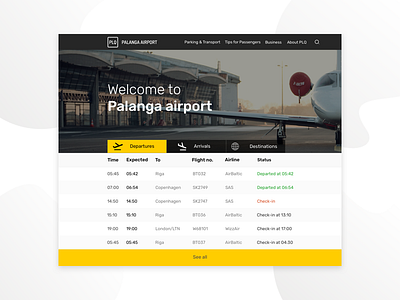 Landing Page Airport