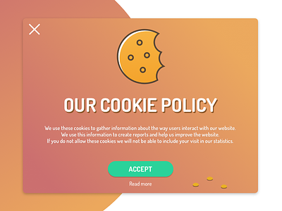 Cookie Policy Pop-Up cookie policy gdpr illustration pop up