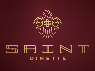 Saint Dinette Restaurant Branding branding chicken dinette french restaurant rooster saint