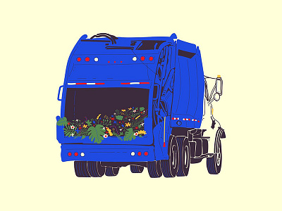 Garbage Truck Flowers