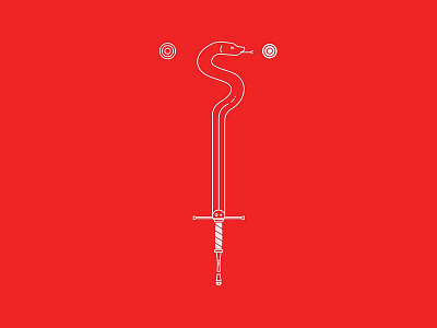 Snake Sword design illustration snake sword tattoo