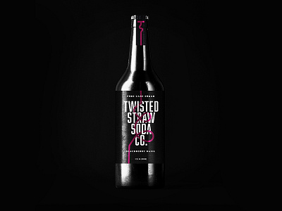 Twisted Straw Blackberry Soda blackberry design packaging soda straw twisted