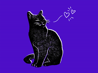 Be Like a Cat - Stay Home! brushes cat drawing home illustration photoshop stayhome
