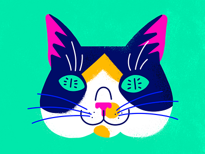 My Flat-Headed Cat cat illustration photoshop photoshop brush raisin