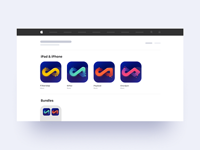 Audiomodern App Store Icons / Concept 01 app apple colorful figma gradient graphicdesign icon instruments ios music music app oblik oblik studio sound store vector