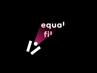 Equal Films branding direction equality film graphicdesign logo logotype motion movie oblik oblik studio production projection video