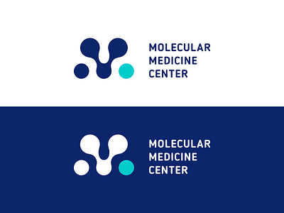 Molecular Medicine Center atom center graphicdesign logo logo design logo design branding medicine molecular molecule oblik oblik studio physics