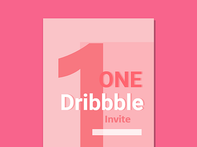 1 Dribbble Invitation dribbble graphic design invitation