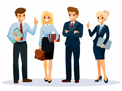 Office workers group. art business cartoon cg character design digital art icon illustration manager office people icons professional book cover design vector workers