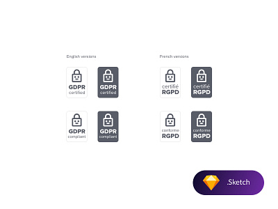 GDPR Labels freebie gdpr resources sketch ui