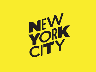 New York new york taxi typelogo vector