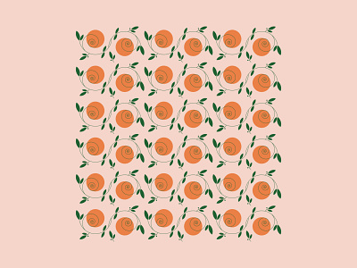 L' A R A N C I A fruit illustration italy orange oranges pattern summer vector