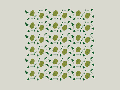 L E . O L I V E fruit illustration italy olive olives pattern vector