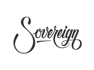 Sovereign brush lettering ligatures pen