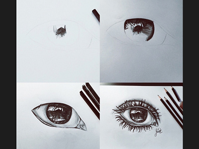 A little eye sketch drawing eye pencil sketch