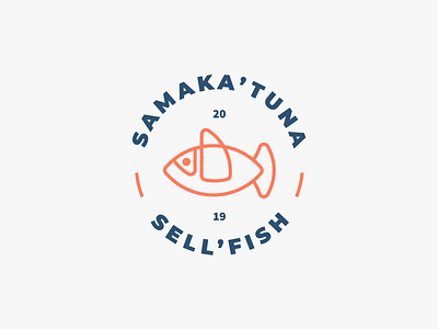 SAMAKA'TUNA, SELL'FISH BRAND brand branding design graphic design icon logo logo design logo identity symbol