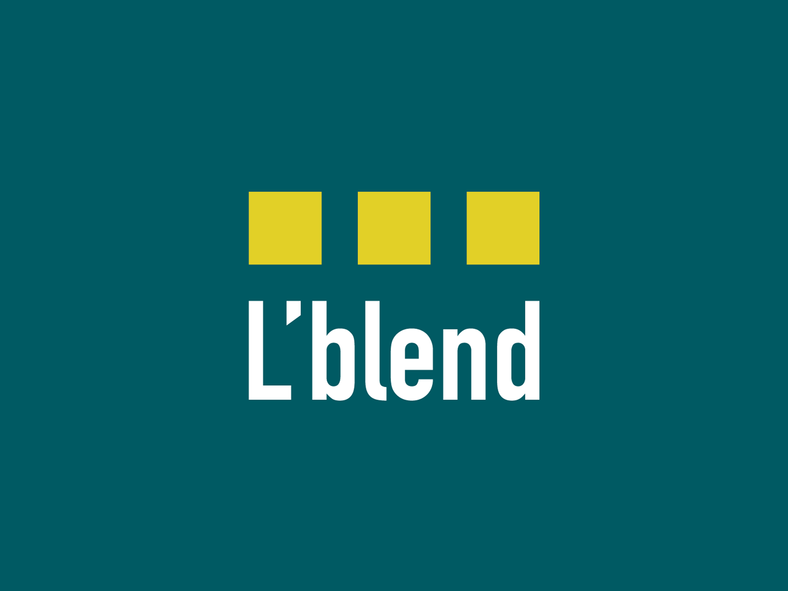 L'blend, Creative Space - Logo by Mohamed Belfqih on Dribbble