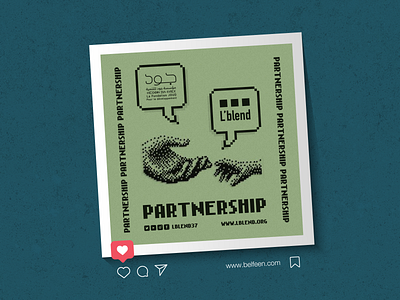 Social Media Poster: Partnership branding graphic design illustration nokia social media social media design vintage design