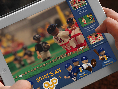 Oyo MLB Stadium Kiosk App - Landing baseball ipad kiosk lego minifigures mlb oyo sports ui ux videos yankees